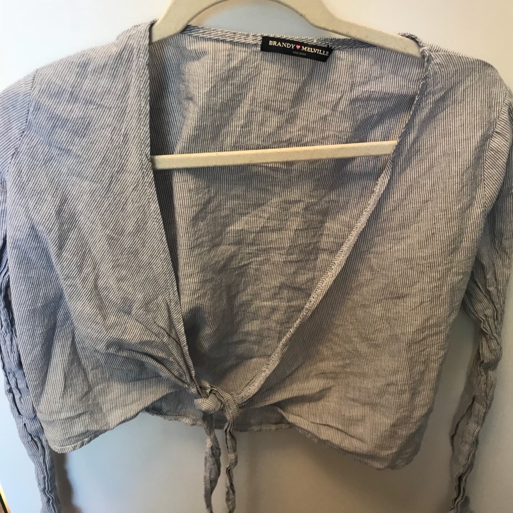 cross front brandy melville top